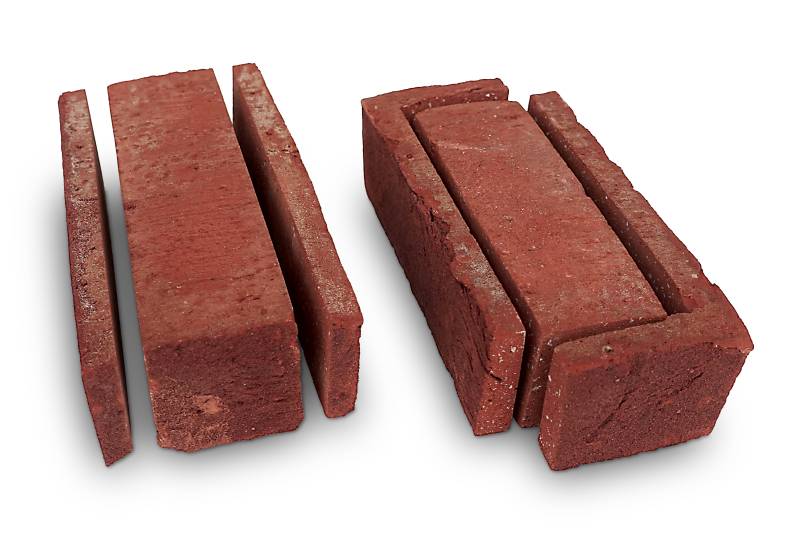 Riemchen geschnitten